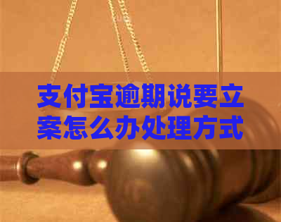 支付宝逾期说要立案怎么办处理方式