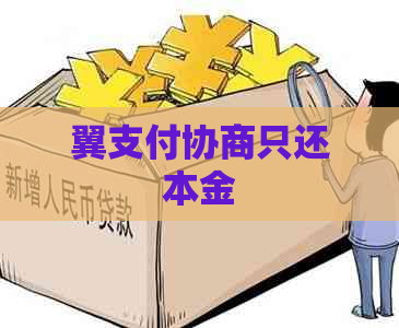 翼支付协商只还本金