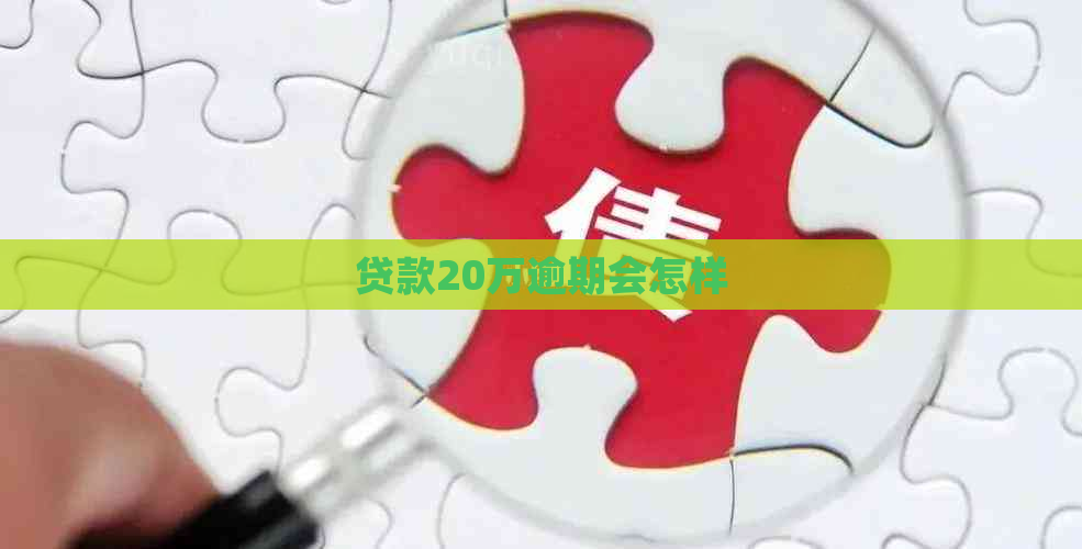 贷款20万逾期会怎样