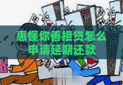 惠懂你善担贷怎么申请延期还款