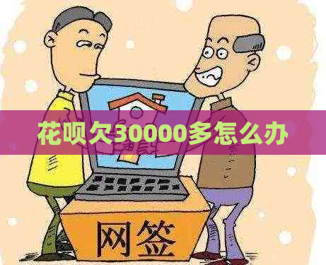 花呗欠30000多怎么办