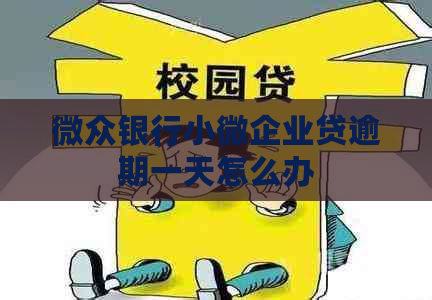 微众银行小微企业贷逾期一天怎么办