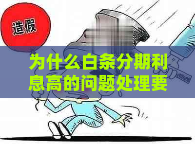 为什么白条分期利息高的问题处理要点及条件