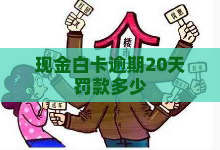 现金白卡逾期20天罚款多少