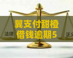 翼支付甜橙借钱逾期57天怎么办