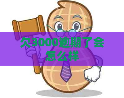 欠3000逾期了会怎么样