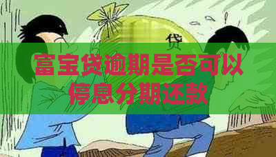 富宝贷逾期是否可以停息分期还款