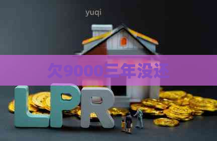 欠9000三年没还