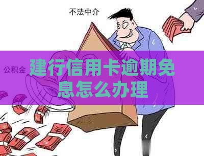 建行信用卡逾期免息怎么办理