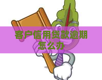 客户信用贷款逾期怎么办