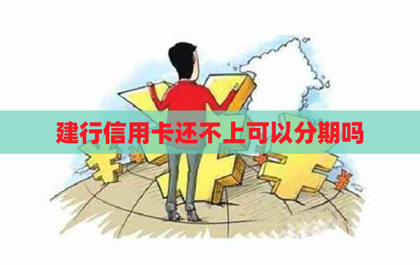 建行信用卡还不上可以分期吗