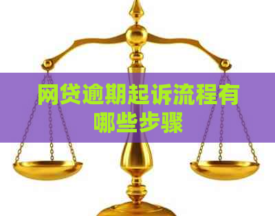 网贷逾期起诉流程有哪些步骤