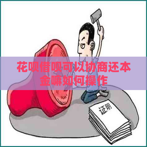 花呗借呗可以协商还本金嘛如何操作