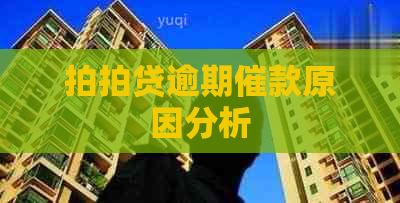 逾期催款原因分析