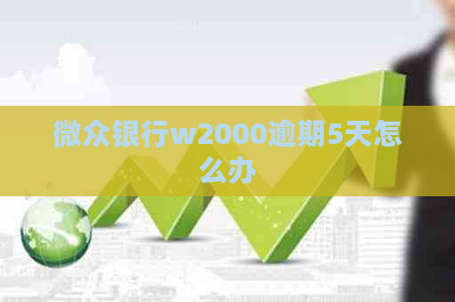 微众银行w2000逾期5天怎么办