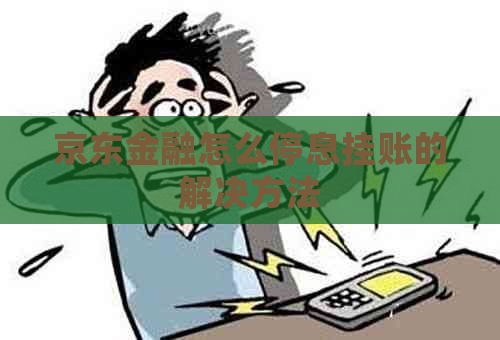 京东金融怎么停息挂账的解决方法