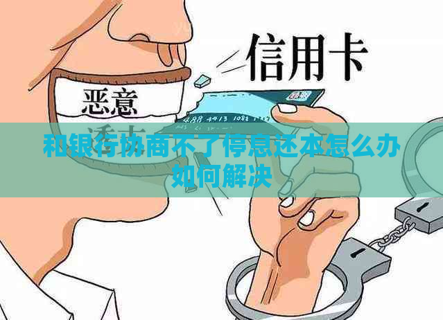 和银行协商不了停息还本怎么办如何解决