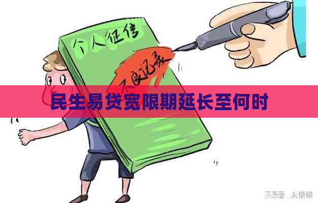 民生易贷宽限期延长至何时