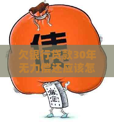 欠银行贷款30年无力偿还应该怎么办