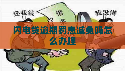 闪电贷逾期罚息减免吗怎么办理