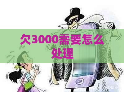 欠3000需要怎么处理