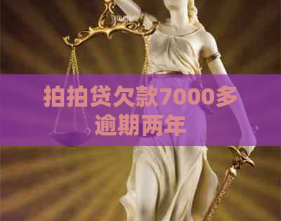 欠款7000多逾期两年