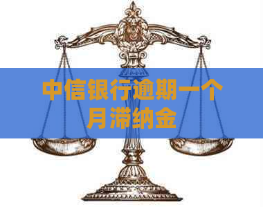 中信银行逾期一个月滞纳金