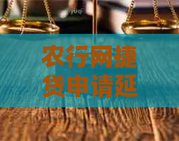 农行网捷贷申请延期还款攻略