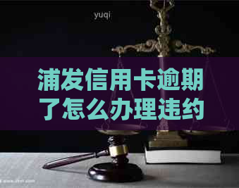 浦发信用卡逾期了怎么办理违约金