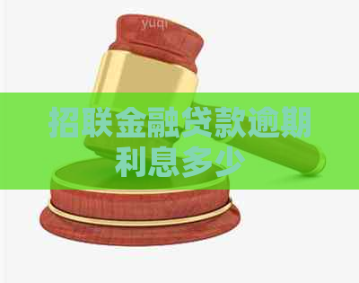 招联金融贷款逾期利息多少