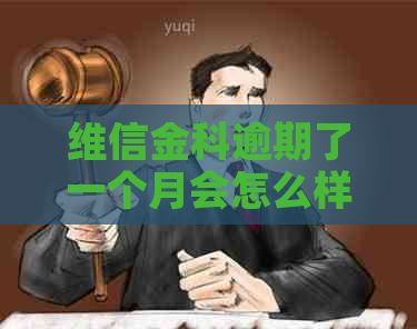 维信金科逾期了一个月会怎么样