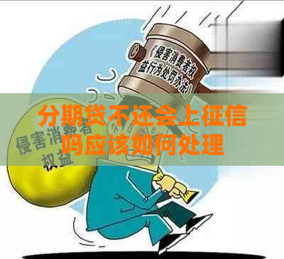 分期贷不还会上吗应该如何处理