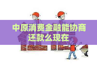 中原消费金融能协商还款么现在