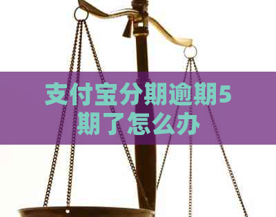 支付宝分期逾期5期了怎么办