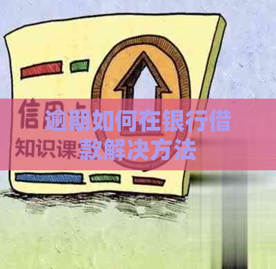 逾期如何在银行借款解决方法