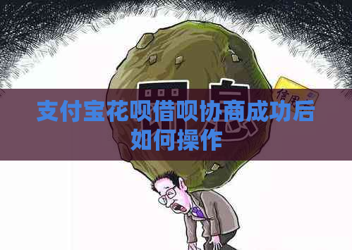 支付宝花呗借呗协商成功后如何操作