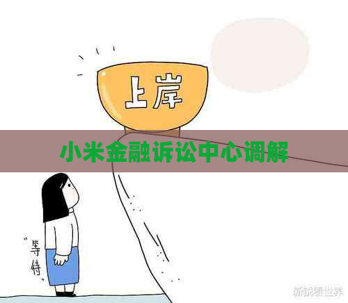 小米金融诉讼中心调解