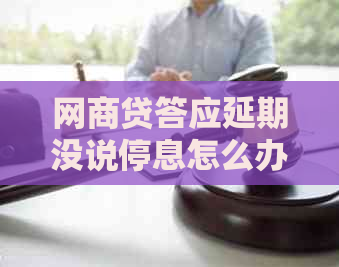 网商贷答应延期没说停息怎么办