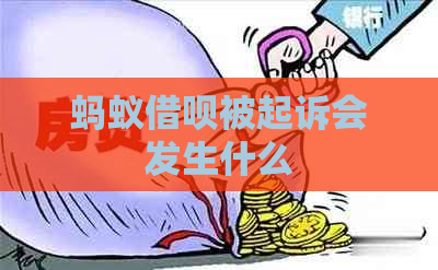 蚂蚁借呗被起诉会发生什么