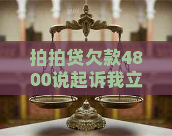 欠款4800说起诉我立案怎么应对