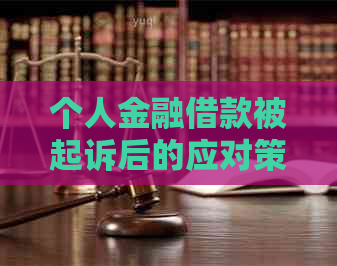 个人金融借款被起诉后的应对策略及法律建议