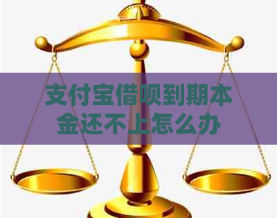 支付宝借呗到期本金还不上怎么办