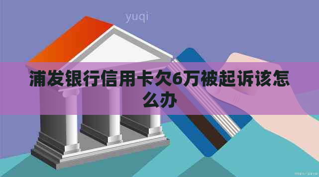 浦发银行信用卡欠6万被起诉该怎么办