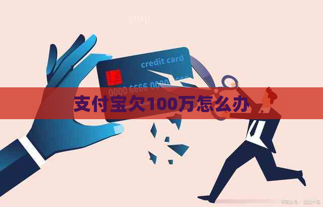 支付宝欠100万怎么办