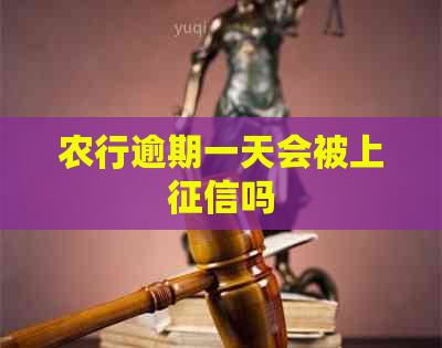 农行逾期一天会被上吗