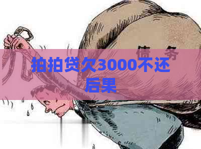 欠3000不还后果