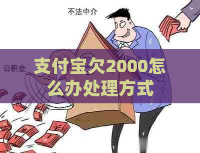 支付宝欠2000怎么办处理方式