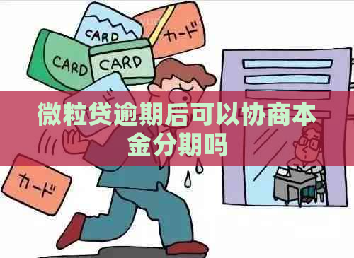 微粒贷逾期后可以协商本金分期吗