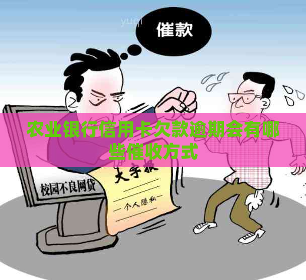 农业银行信用卡欠款逾期会有哪些方式