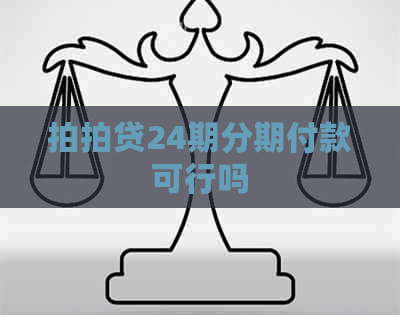 24期分期付款可行吗